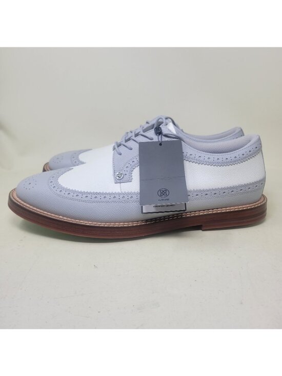 Men\'s 14 G/Fore Gallivanter White Grey Luxe Sole Longwing Golf Shoes GMF000011 main image 8